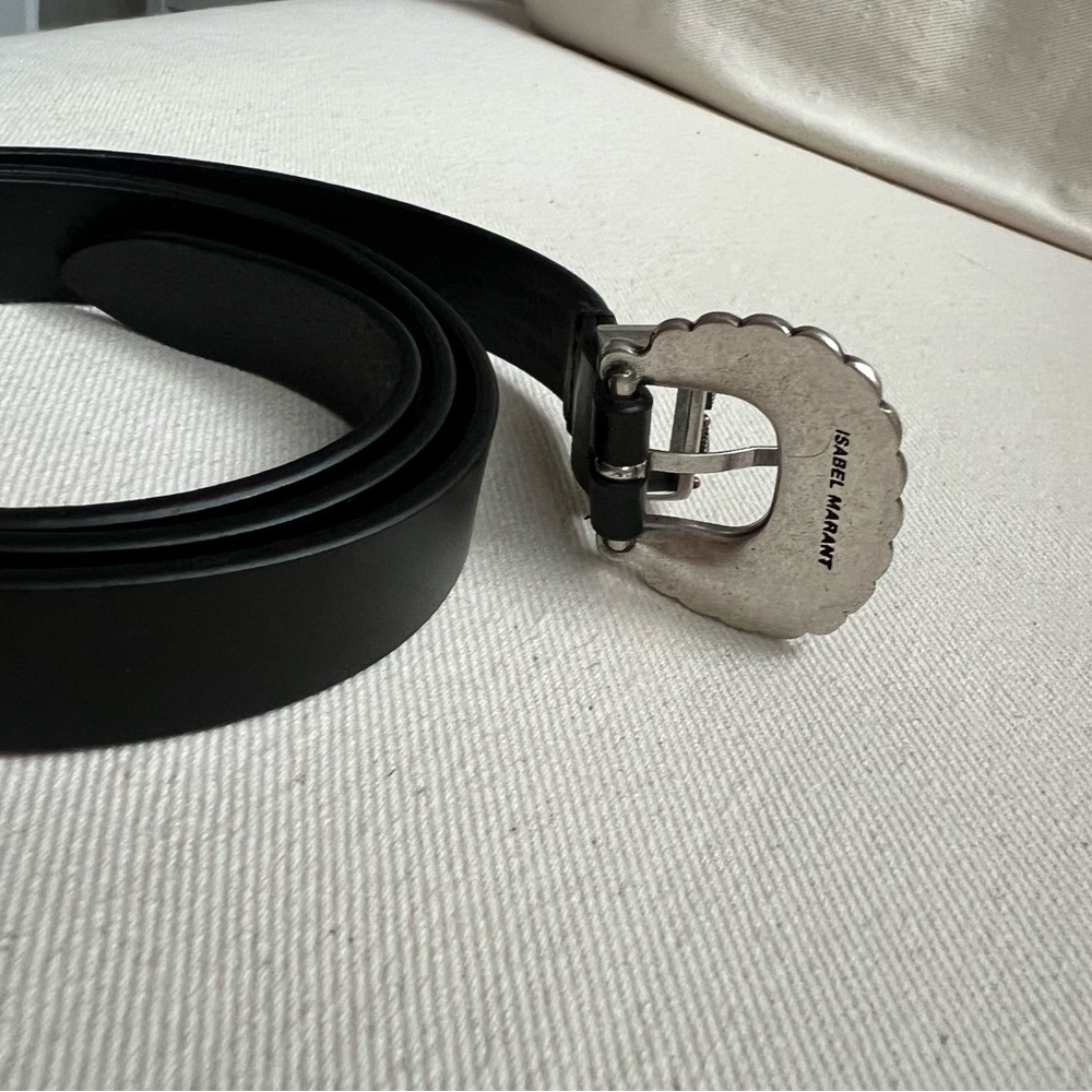 Isabel Marant Temoia Shell Buckle Leather Belt size 90 - Picture 5 of 8